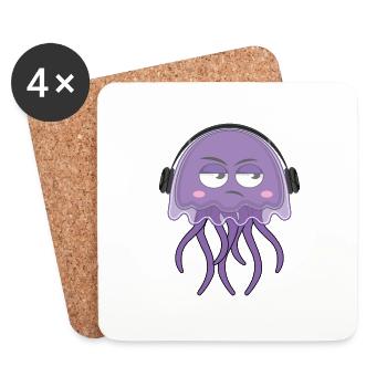 CDMO Jellyfish - Untersetzer (4er-Set) - Weiß - Vorne