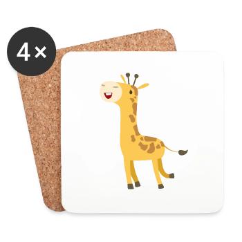 Wildtiere - Untersetzer (4er-Set) - Weiß - Vorne