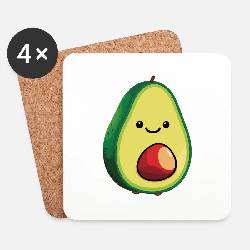 avocado sweet - Untersetzer (4er-Set) - Weiß