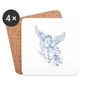 Michael Archange Saint Christian Angels Saint SNK - Dessous de verre (lot de 4) - blanc - Devant