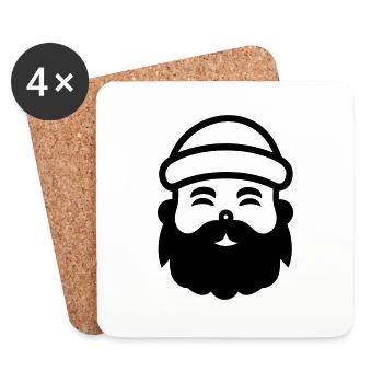 Little Father Christmas - Coasters (set of 4) - white - Front