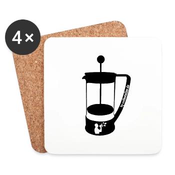 French Press 2.0 black - Untersetzer (4er-Set) - Weiß - Vorne