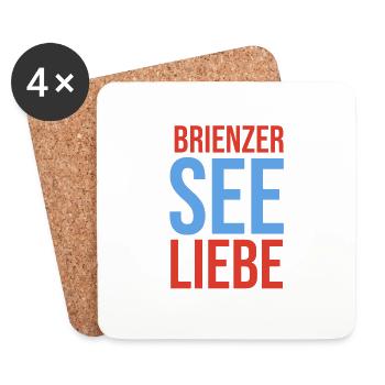 Brienzerseeliebe - Untersetzer (4er-Set) - Weiß - Vorne