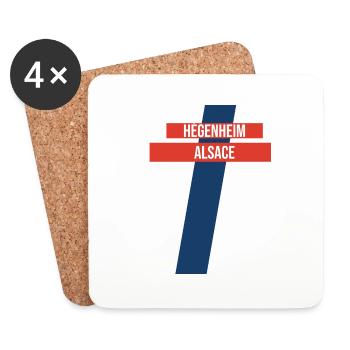 Hégenheim Alsace Hégenheim Souvenir - Coasters (set of 4) - white - Front