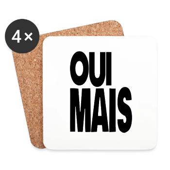 oui mais - Dessous de verre (lot de 4) - blanc - Devant