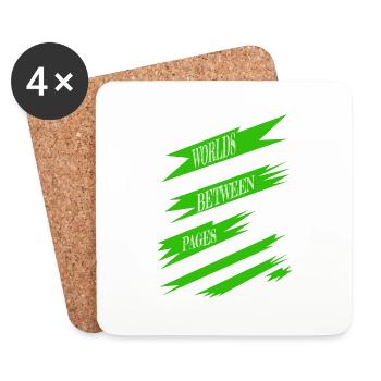 Échapper à la réalité cadeau plaisir lecture présent - Dessous de verre (lot de 4) - blanc - Devant
