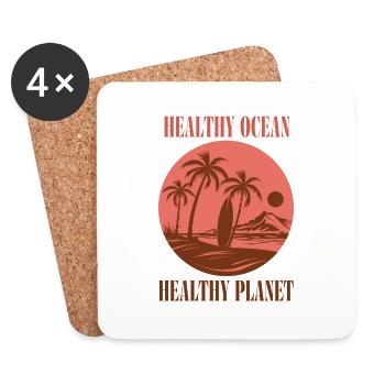 Marine Conservation - Coasters (set of 4) - white - Front