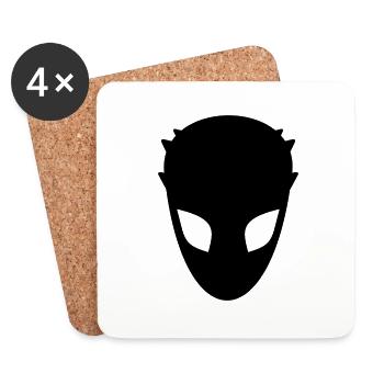 Alien - Untersetzer (4er-Set) - Weiß - Vorne