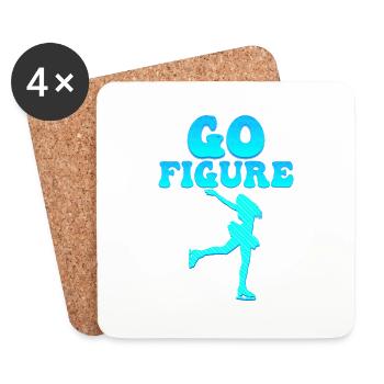 Double Axel Dare : Allez comprendre - Dessous de verre (lot de 4) - blanc - Devant