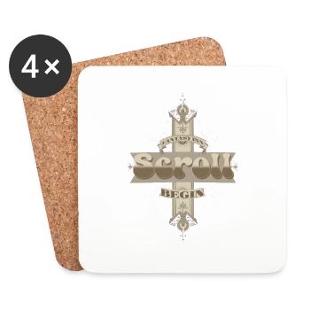 Fantasy Inn Pub Tavern Magical Adventures Gamer - Coasters (set of 4) - white - Front