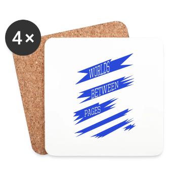 awesome gift idea book lovers digital escape - Untersetzer (4er-Set) - Weiß - Vorne