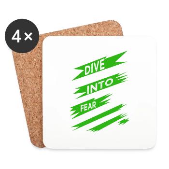 humor birthday present idea funny sayings - Coasters (set of 4) - white - Front