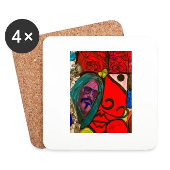 Artful design - Coasters (set of 4) - white - Front