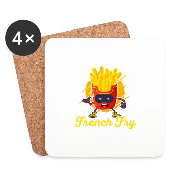 Certified Fry Pilferer: Swiping with Expertise - Coasters (set of 4) - white - Front