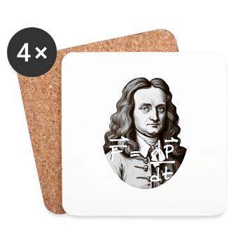 Newton's Second Law - Coasters (set of 4) - white - Front