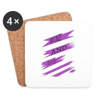 funny quote windsurfing lifestyle jokes gift - Coasters (set of 4) - white - Front