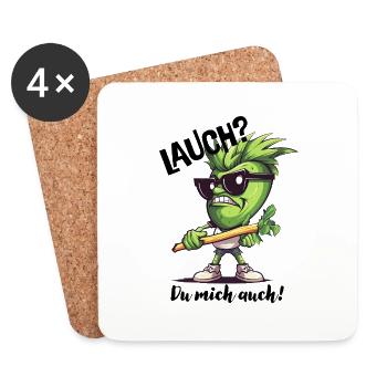 Leek - Coasters (set of 4) - white - Front