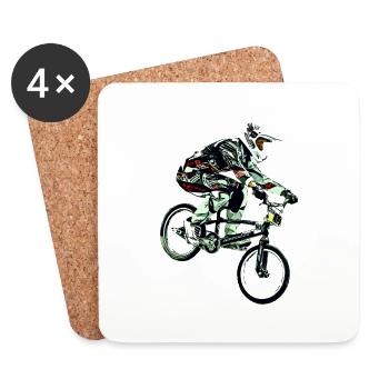 BMX - Coasters (set of 4) - white - Front