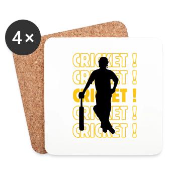 Cricket cricket cricket - Dessous de verre (lot de 4) - blanc - Devant