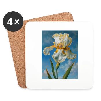 Iris FL 72 - Coasters (set of 4) - white - Front