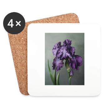 Iris FL 4 - Coasters (set of 4) - white - Front