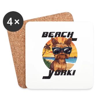 BEACH YORKSHIRE SUNGLAS - Untersetzer (4er-Set) - Weiß - Vorne