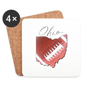 Ohio (United States) | real football | Map Script - Coasters (set of 4) - white - Front