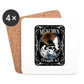 O´zapft is! - Untersetzer (4er-Set) - Weiß - Vorne