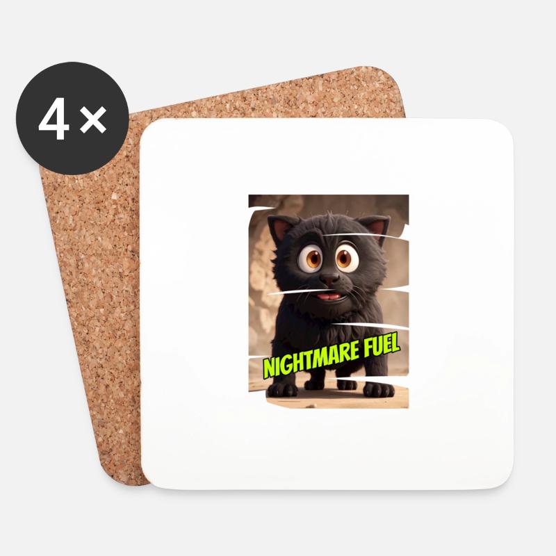 Monster 15 - Untersetzer (4er-Set) - Weiß