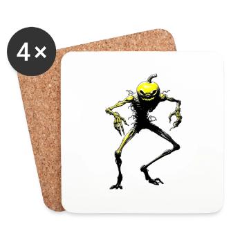 Halloween - Untersetzer (4er-Set) - Weiß - Vorne