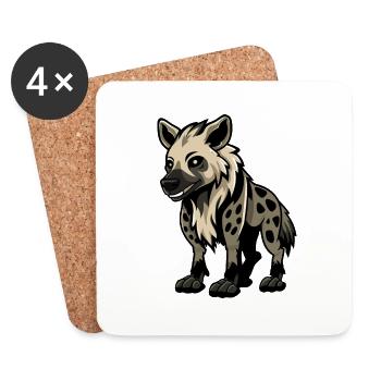 coyote - Dessous de verre (lot de 4) - blanc - Devant