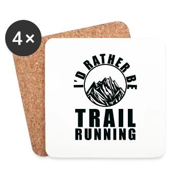 Trail Running Sports - Coasters (set of 4) - white - Front