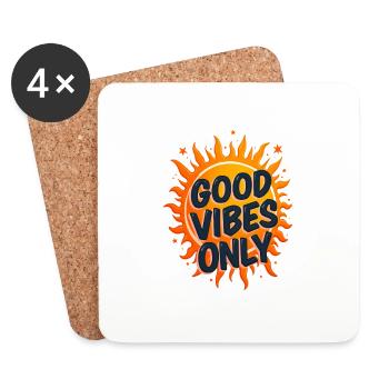 TREND QUOTES VIBES - Coasters (set of 4) - white - Front