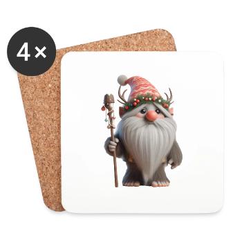 Christmas Troll 2 - Coasters (set of 4) - white - Front