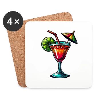 Cocktail - Coasters (set of 4) - white - Front