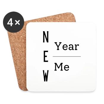New Year New Me - Coasters (set of 4) - white - Front