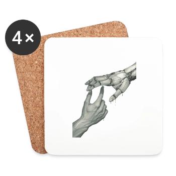 Hands - Coasters (set of 4) - white - Front