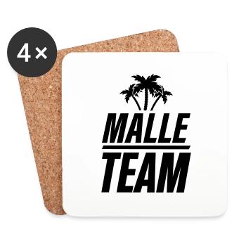 malle team - Untersetzer (4er-Set) - Weiß - Vorne