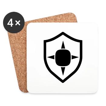 shield - Coasters (set of 4) - white - Front