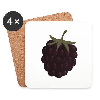 blackberry - Coasters (set of 4) - white - Front