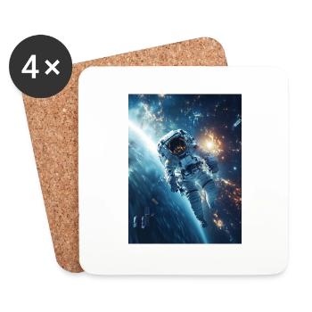 Perdu dans l’espace 1 5 - Dessous de verre (lot de 4) - blanc - Devant