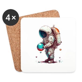 Easter Easter Bunny Easter Eve Easter Sunday Easter Egg Spring - Coasters (set of 4) - white - Front
