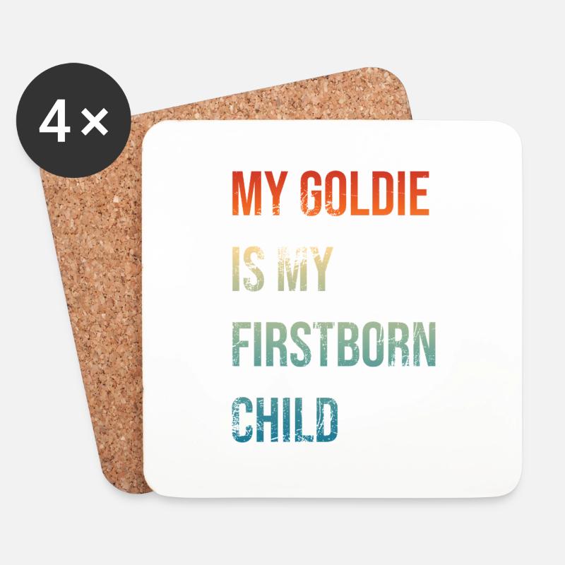 Goldie Firstborn - Untersetzer (4er-Set) - Weiß