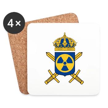 Le programme suédois d’armement nucléaire - Dessous de verre (lot de 4) - blanc - Devant