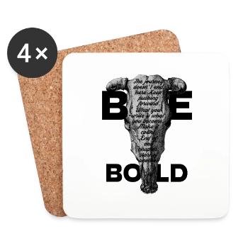 Make It Count: The End Is Just the Beginning. - Coasters (set of 4) - white - Front