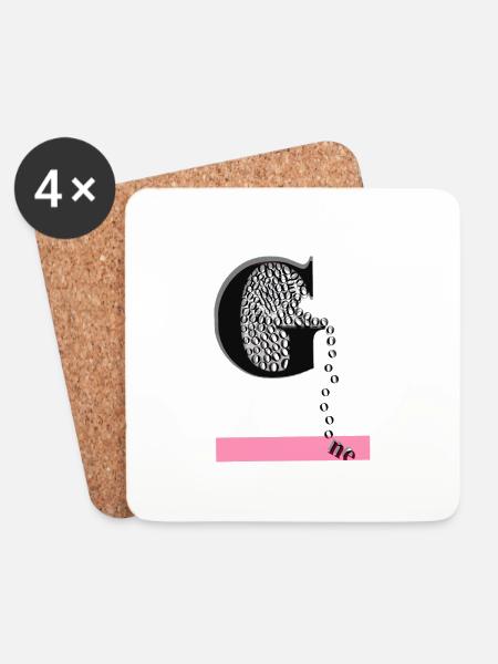 Gone in motion past lost - Coasters (set of 4) - white