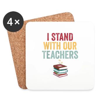 Book Banning women Teachers Stand Against - Coasters (set of 4) - white - Front