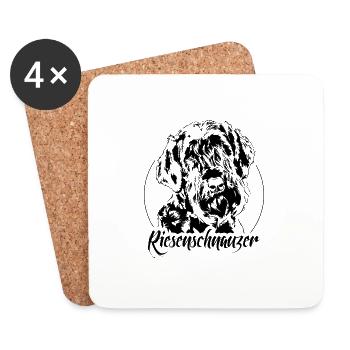 GROSSIER CHIEN CHIEN IGP Wilsigns - Dessous de verre (lot de 4) - blanc - Devant