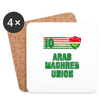 Arab Maghreb Union Football Team - Coasters (set of 4) - white - Front