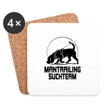 Mantrailing Recherche Team Chien Sport Chiens Wilsigns - Dessous de verre (lot de 4) - blanc - Devant